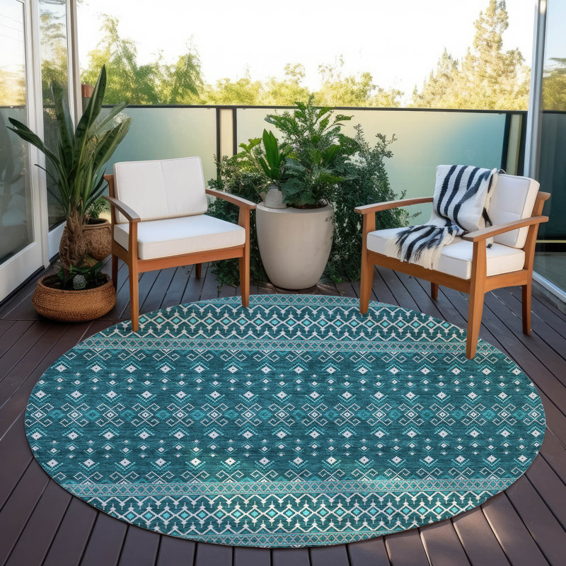 Tapis de porte Emblyn, Rond 8 pi