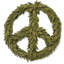 Peace 14" Wool Wreath-1013485776