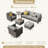 Outdoor Furniture With Sofa 6-piece Set-102079202