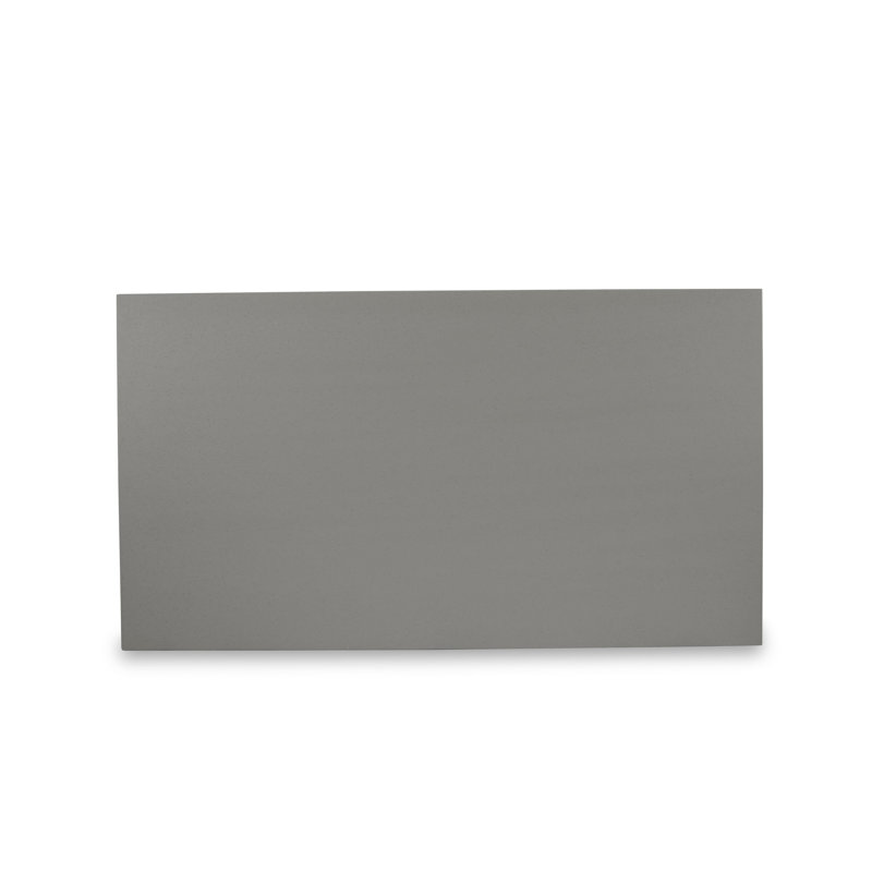 Modern Dining Set - A Dining Table with Trestle Base and Linen Fabric Kitchen Chairs with High Back, 9, Dark Gotham Gray
