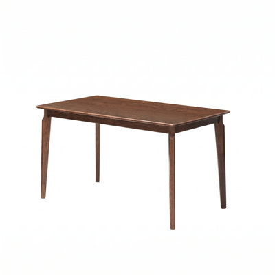 Solid Wood Rectangular Dining Table North American Red Oak Mid Century Modern Style