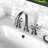 2-handle Bathroom Faucet with Drain Assembly