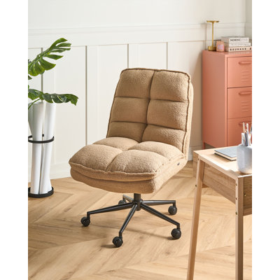 Latitude Run Teddy and Boucle Office Chair