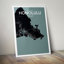 Honolulu City Map 1 Piece Wall Art-595854669