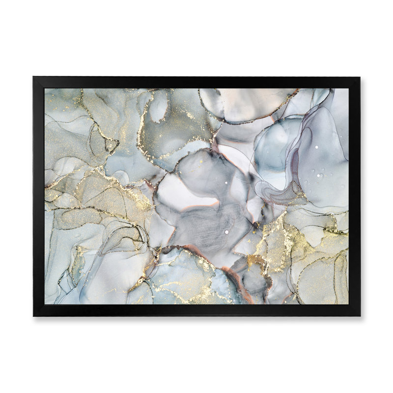«Gray and Yellow Tender», impression sur toile, H 16 po x l 32 po x P 1 po, Cadre photo noir