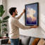 Towering Cloudscape Modern - Framed Print-414305254-414305249