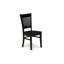 Ensemble de table de salle à manger moderne 5 pièces comprenant une table de cuisine ronde avec piédestal et 4 chaises de cuisine, noir-1860462470-1860462471-1860462584