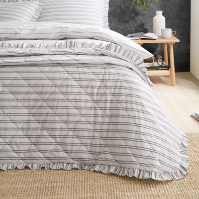 Black 100% Cotton 200 TC Reversible Modern & Contemporary Single Piece