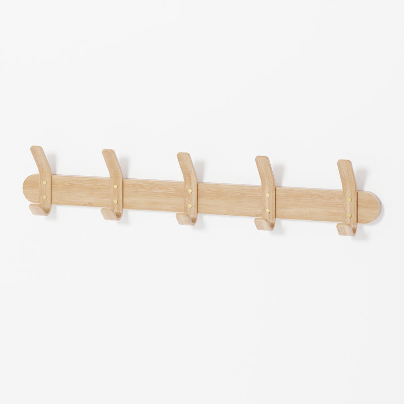 Cesc Solid Wood 5 - Hook Wall Mounted Coat Rack