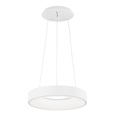1 - Light LED Drum Pendant