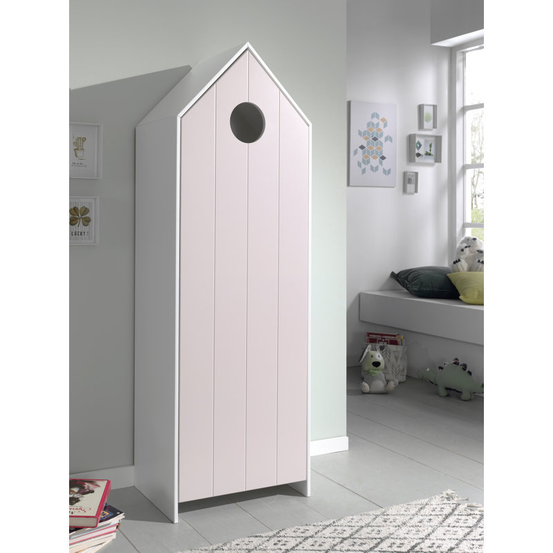 Casami MDF 1 Door Wardrobe, Pink