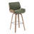 Alli Swivel Faux Leather Counter & Bar Stool with Wood Legs and Metal Footrest-1091173425-1091173424-1091173427
