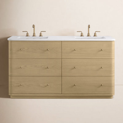 Saffi 60" Double Bathroom Vanity