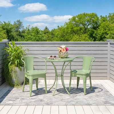 3 Piece Outdoor Metal Conversation Set