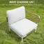 Ensemble modulaire d'extérieur 63 po en aluminium 63 po (ensemble de 2)-1109293439