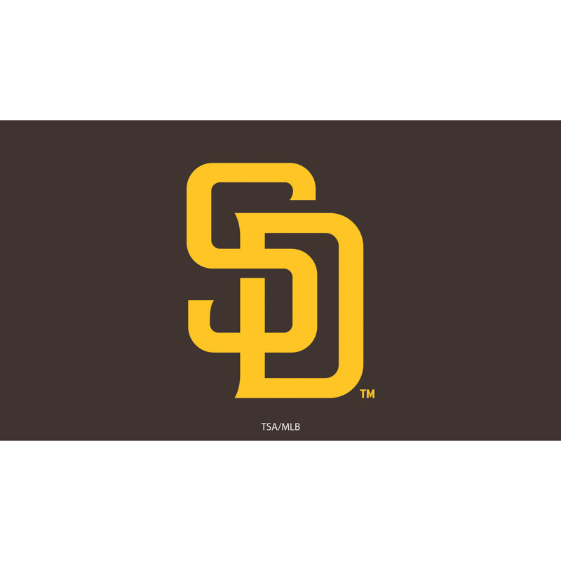 Tapis en PVC San Diego Padres 16 po x 28 po