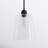 Herman 1-Light Metal and Glass Bell Pendant -426244537