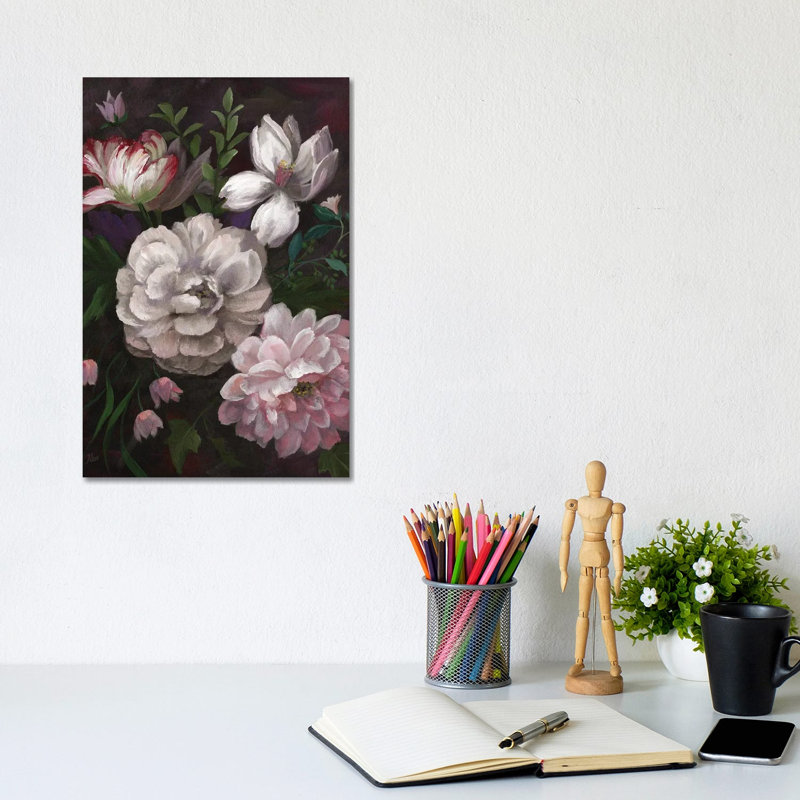 Venezia Bouquet by Nan - Wrapped Canvas Art Prints 1 Piece Wrapped Canvas Wall Art, 20.32 cm H x 30.48 cm W