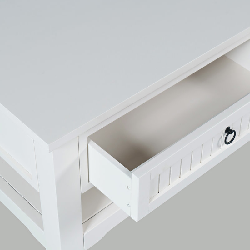 Table basse 50 po avec rangement et roulettes Pearce