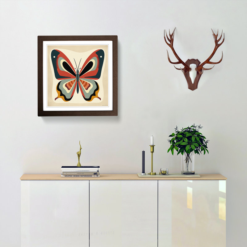 Single Picture Frame Print on Wood, Walnut