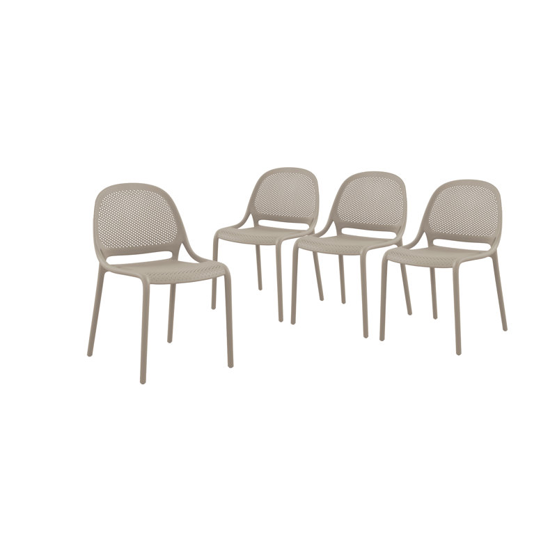 Chaise de salle à manger Jessup Greige (4 chaises / boîte), Beige