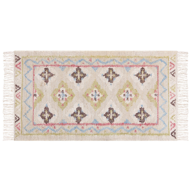 Candius Geometric Hand Woven Area Rug, Rectangle 80 x 150cm