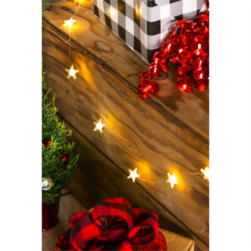 Guirlande de 20 lumières pour pile Star