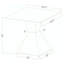 Ensemble de tables basses et tables de bout Modern avec bases en acier inoxydable poli
