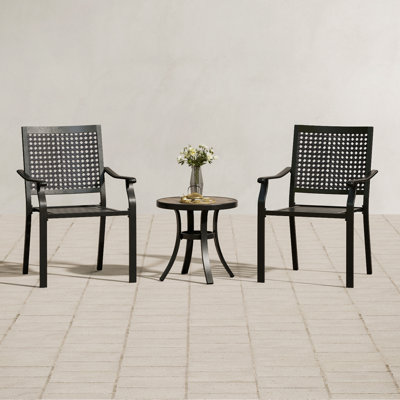 Alyah 2 - Person Patio Dining Set with Round Table