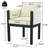 Merlean Linen Upholstered Dining Chairs With Rubberwood Frame-114730334-114730332