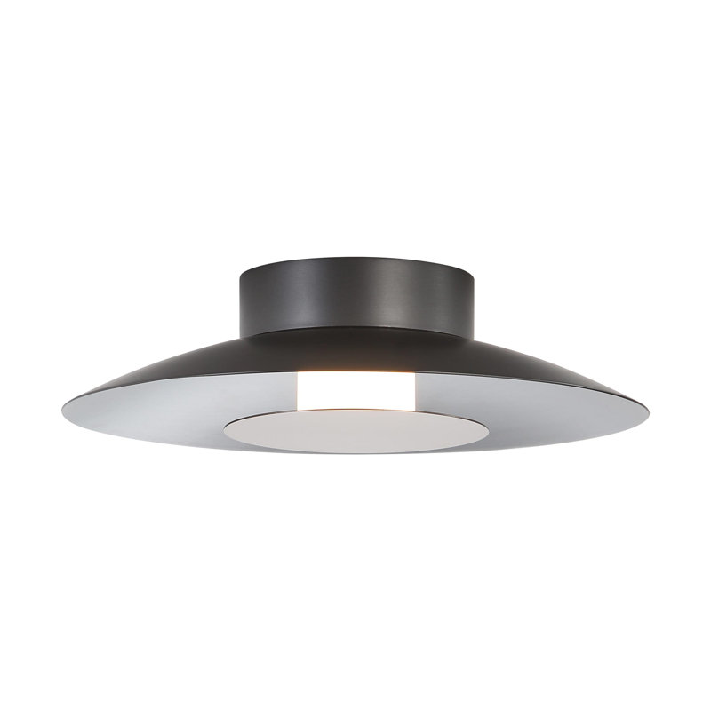 Luma LED Flush Mount - 12", Graphite, Bronze