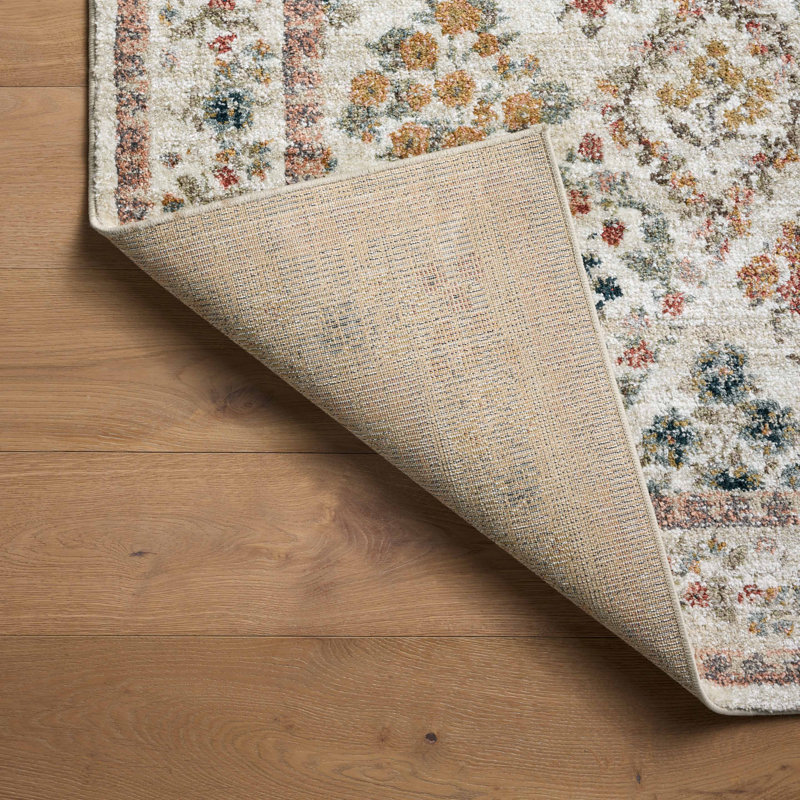Rifle Paper Co. x Loloi Laurel Cream Area Rug, Rectangle 9'2" x 12'2"