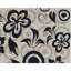 Tapis ivoire et noir noué à la main de haute qualité
