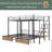 Suffield Twin Over Twin Over Full Bunk Bed with Built-In Stairs-1523131934