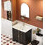 Meuble-lavabo intégré en céramique French Retro