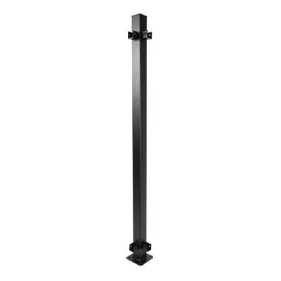 Poteau d'angle en acier Fe26 2 po x H 39,5 po