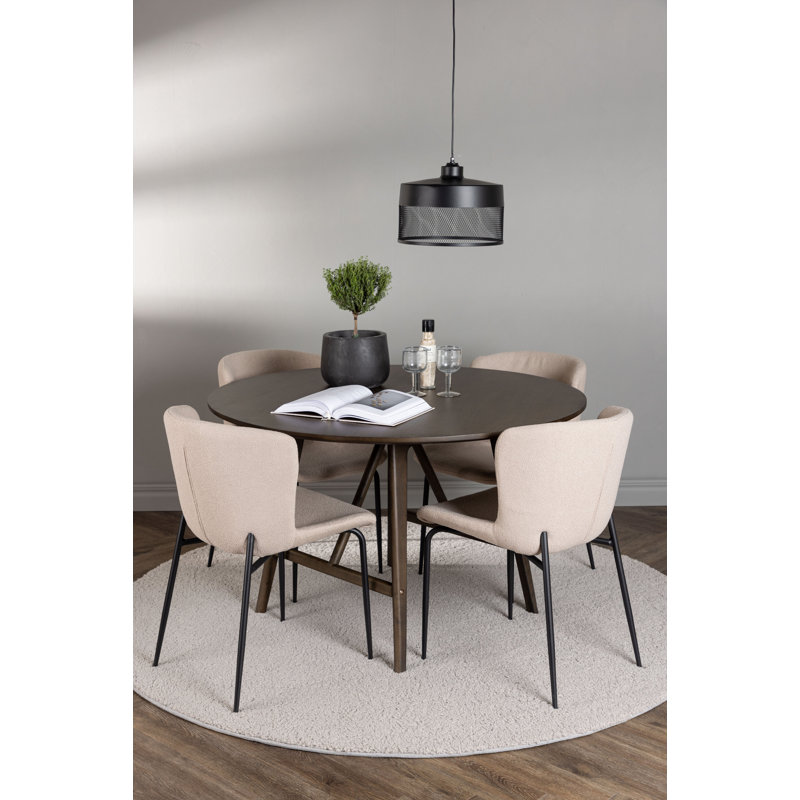 Bentley 4 - Person Dining Set, Beige, Beige