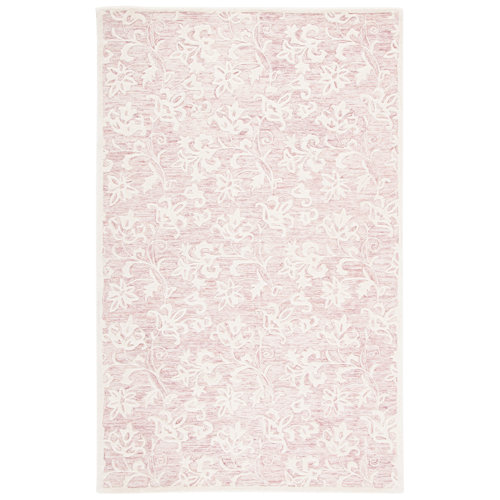 Red Barrel Studio® Wool Floral Rug & Reviews | Wayfair