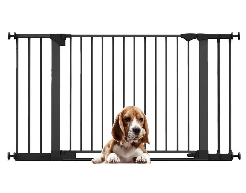 Metal Pressure Mounted Pet Gate, White, 68cm - 75cm
