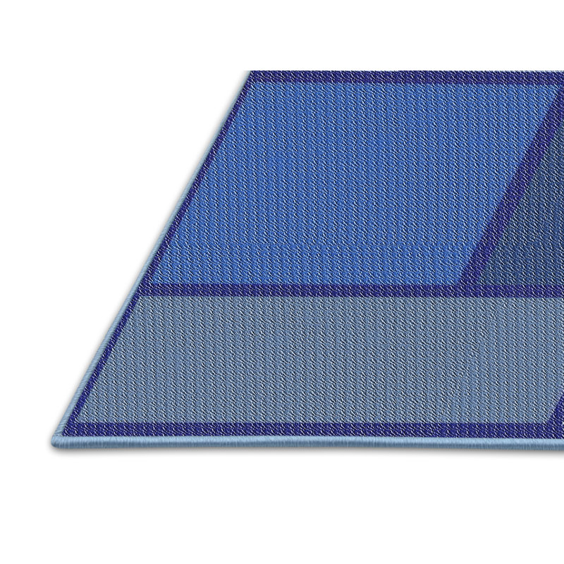 Tapis bleu foncé Power Loom, Rectangle 2 pi x 3 pi
