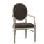 Hughes Upholstered King Louis Back Arm Chair-843417264-843349974