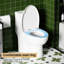 Toilette 1,28, économie d'eau, blanc brillant 003, siège confortable, une pièce, séduisant