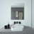 30 in. W x 30 in. H  Rectangular Framed Wall Bathroom Vanity Mirror in Brushed Nickel-235226135-235226132