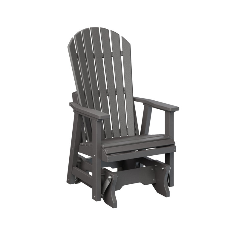 Fauteuil oscillant d'extérieur simple Comfo Back, Gris fumée