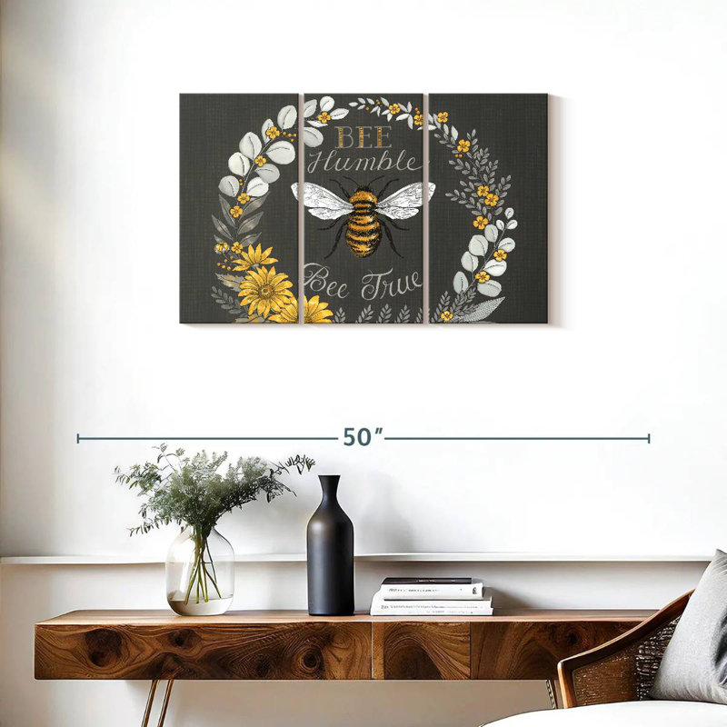 Bee Humble Bee True, 20" H x 33" W