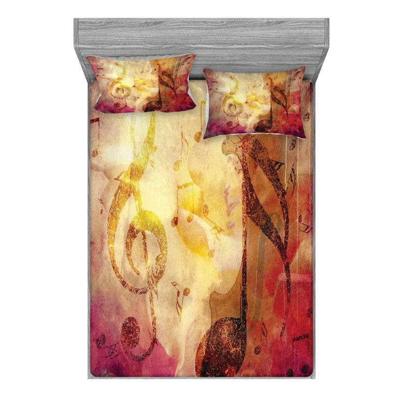 Microfiber Sheet Set, Queen Sheet Set + Fitted Sheet + 2 Pillowcases