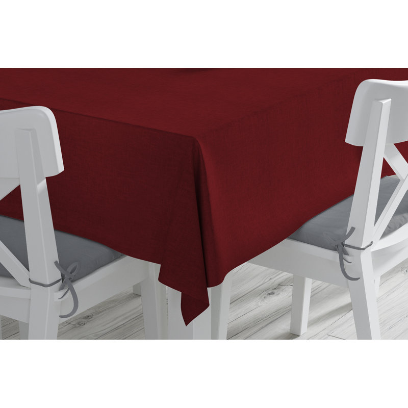 Nappe ronde en polyester Vallejos, Rouge brique, 60 po, rond