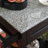 Sariol Granite Top Wood Kitchen Cart with Storage-547138410