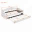 Lit de jour simple rembourré capitonné avec couchette, canapé-lit en velours avec ports USB et ports de charge de type C, aucun sommier nécessaire, beige-1537259008