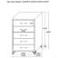 Commode de chambre à 5 tiroirs Malcolm